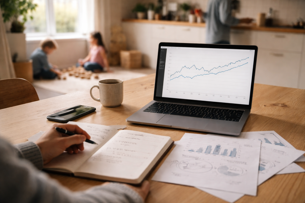 Aktiv vs. passiv investering: Hvad betaler sig for en travl familie?