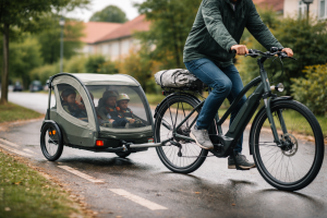 Elcykel med cykeltrailer: Regler, sikkerhed og valg når du kører med børn